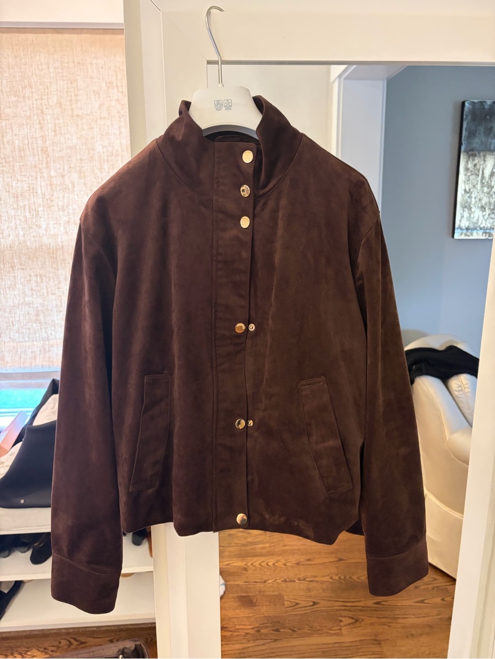 Zara faux suede jacket!